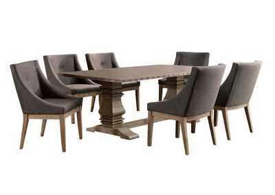 Image for Curved Arm Dining Chair, Fabrc