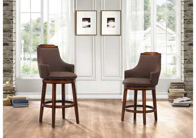 Image for 360Swivel Counter Hg Dining Chair,Choc Linen