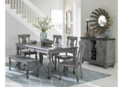 Image for Bench, Antique Grey & Coffee