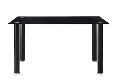Image for Florian Black Dining Table Glass Top