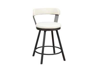 Image for Counter Height Chair, White Pu