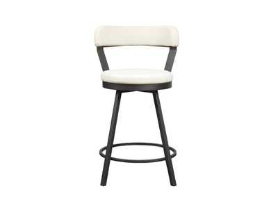 Image for White Swivel Counter Height Chair, White, 3A