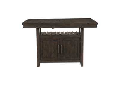 Image for Oxton Brown Counter Height Table W/ Storage Base