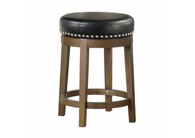 Image for Westby Round Swivel Counter Height Stool, Black