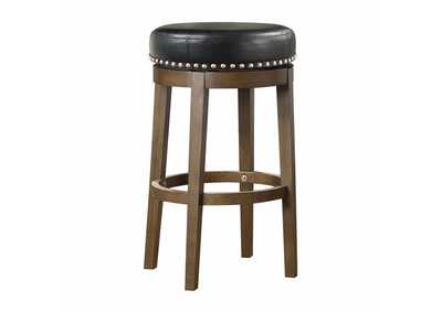 Image for Westby Round Swivel Pub Height Stool, Black