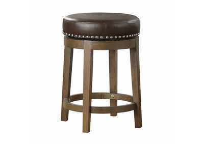 Image for Westby Round Swivel Counter Height Stool, Brown