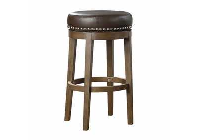 Image for Westby Round Swivel Pub Height Stool, Brown