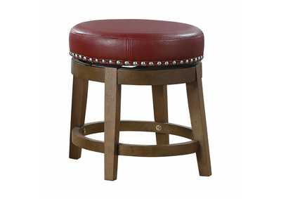 Image for Westby Round Swivel Stool, Red