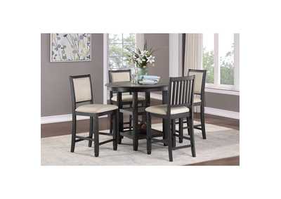 Asher 5 Piece Dining Set (Tb+4S)