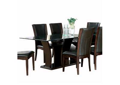 Image for Daisy Black Dining Table Glass Top
