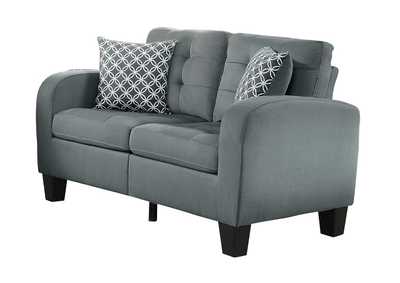 Image for Love Seat, Grey,2 Pillows