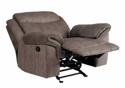 Image for Glider Reclining Chair, Brown 100% Polyester