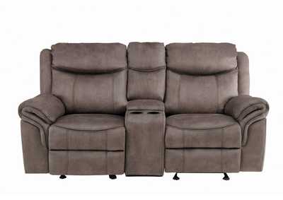 Image for D. Gldr Rclnr Love Seat W/Console & Rece