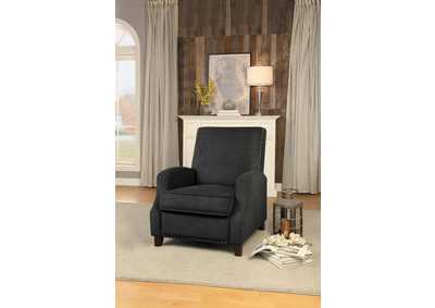 Image for Gray Push Back Reclining Chair, Fabric