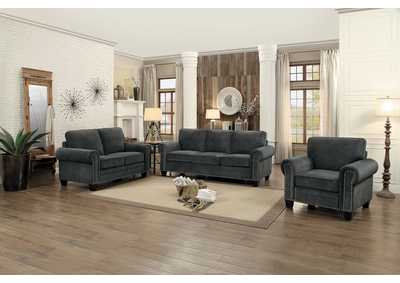 Image for Dark Grey Chair, Fabric