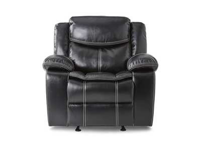 Image for Glider Reclining Chair, Blk Leather Gel Match
