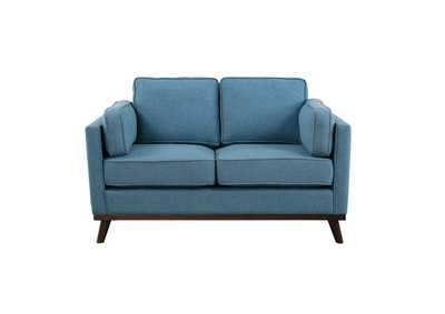 Image for Blue Loveseat, Blue 100% Polyester