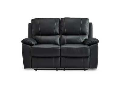 Image for Black Double Reclining Love Seat