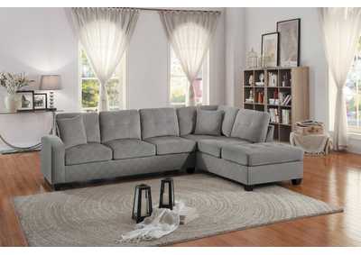 Lsf/Rsf 3-Seater,Reversible,Taupe Fabric