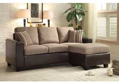 Image for Sofa Chaise,Reversible, Linen-Like