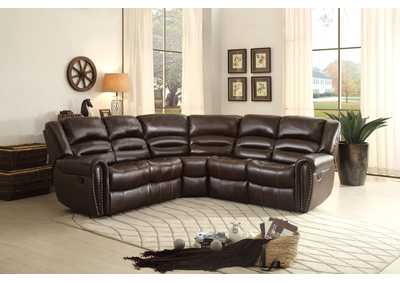 Image for Lsf Console Loveseat W/1 Rcnlr,D Brw