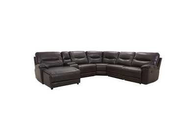 Image for Columbus 6-Piece Modular Reclining Sectional With Left Chaise