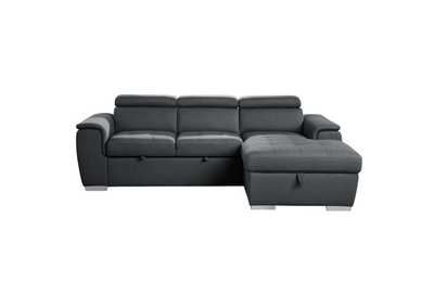 Image for Berel 2-Piece Sectional With Pull-Out Bed And Adjustable Headrests