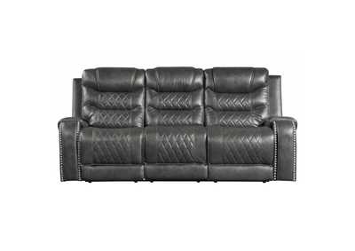 Image for Putnam Double Reclining Sofa with Center Drop-Down Cup Holders, Receptacles and USB Ports