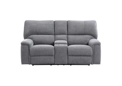 Image for Dickinson Power Double Reclining Love Seat with Center Console and Power Headrests