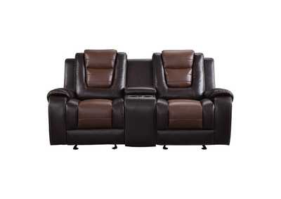 Image for Briscoe Double Glider Reclining Love Seat with Center Console
