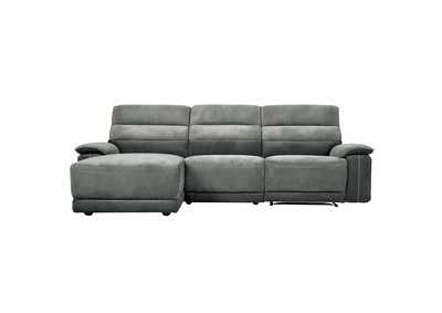 Image for Dark Gray 3-Piece Modular Reclining Sectional with Left Chaise