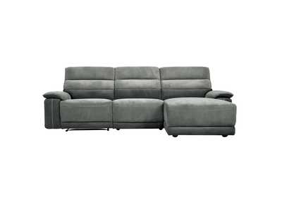 Image for Dark Gray 3-Piece Modular Reclining Sectional with Right Chaise