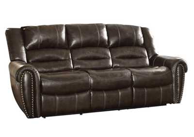 Image for Brown D.Gldr Rclnr SofaBnd Lthr Mtc