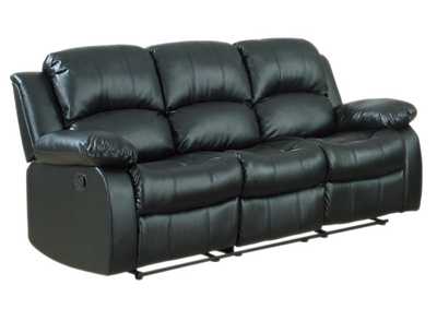 Image for Sofa; Dual Rclnr;Blk Bnded Mtch