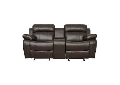 Image for Marille Double Glider Reclining Love Seat with Center Console