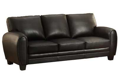 Image for Sofa, Blk Bnd Lthr Match