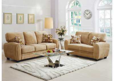 Image for Brown Sofa; 2 Pillows; Plush