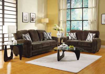 Image for Sofa; 2 Pillows; Chocolat Plush