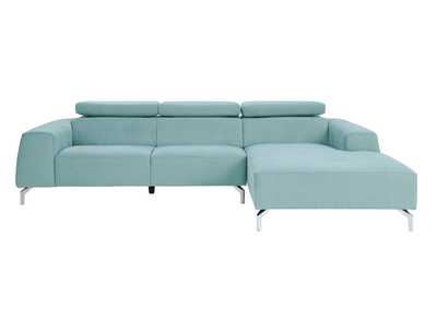 Image for Teal 2-Piece Sectional with Right Chaise