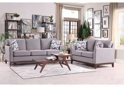 Image for Sofa,2 Pillows,Gray 100%Polyester