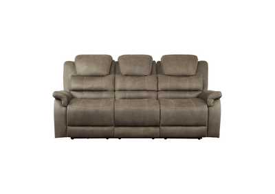 Image for Shola Power Double Reclining Sofa with Power Headrests, Drop-Down Cup Holders, Receptacles and USB Ports