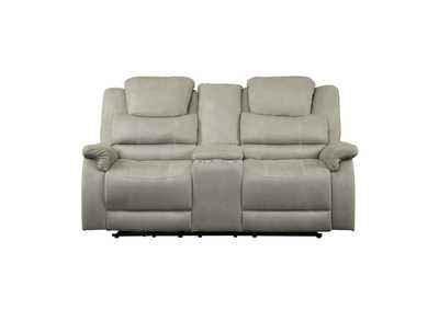 Image for Shola Power Double Reclining Love Seat with Center Console, Power Headrests and USB Ports