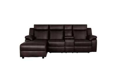 Image for Dalal Dark Brown 2-Piece Reclining Sectional With Left Chaise