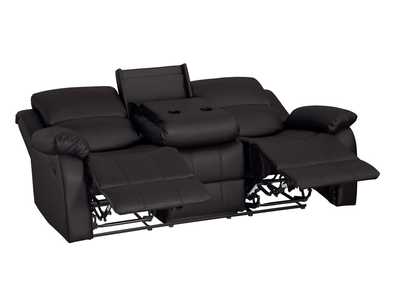 Image for Brown D. Rclnr Sofa W/ Drop Down Cup Holders