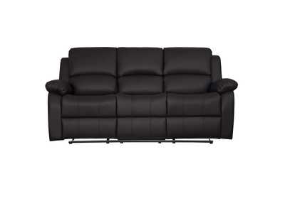 Image for Dark Brown Double Reclining Sofa with Center Drop-Down Cup Holders