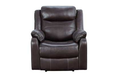 Image for Lay Flat Reclining Chair, Dark Brown