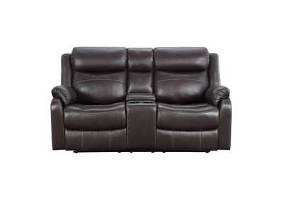 Image for Yerba Double Lay Flat Reclining Love Seat with Center Console