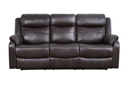 Image for Sofa W/ Drop Down Cup Holders, Dark Brow