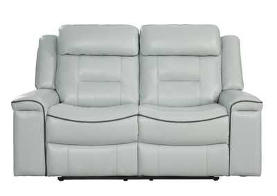 Image for Gray Double Lay Flat Reclining Love Seat,