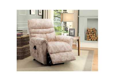 Image for Beige Velvet Lift Chair, Beige Velvet